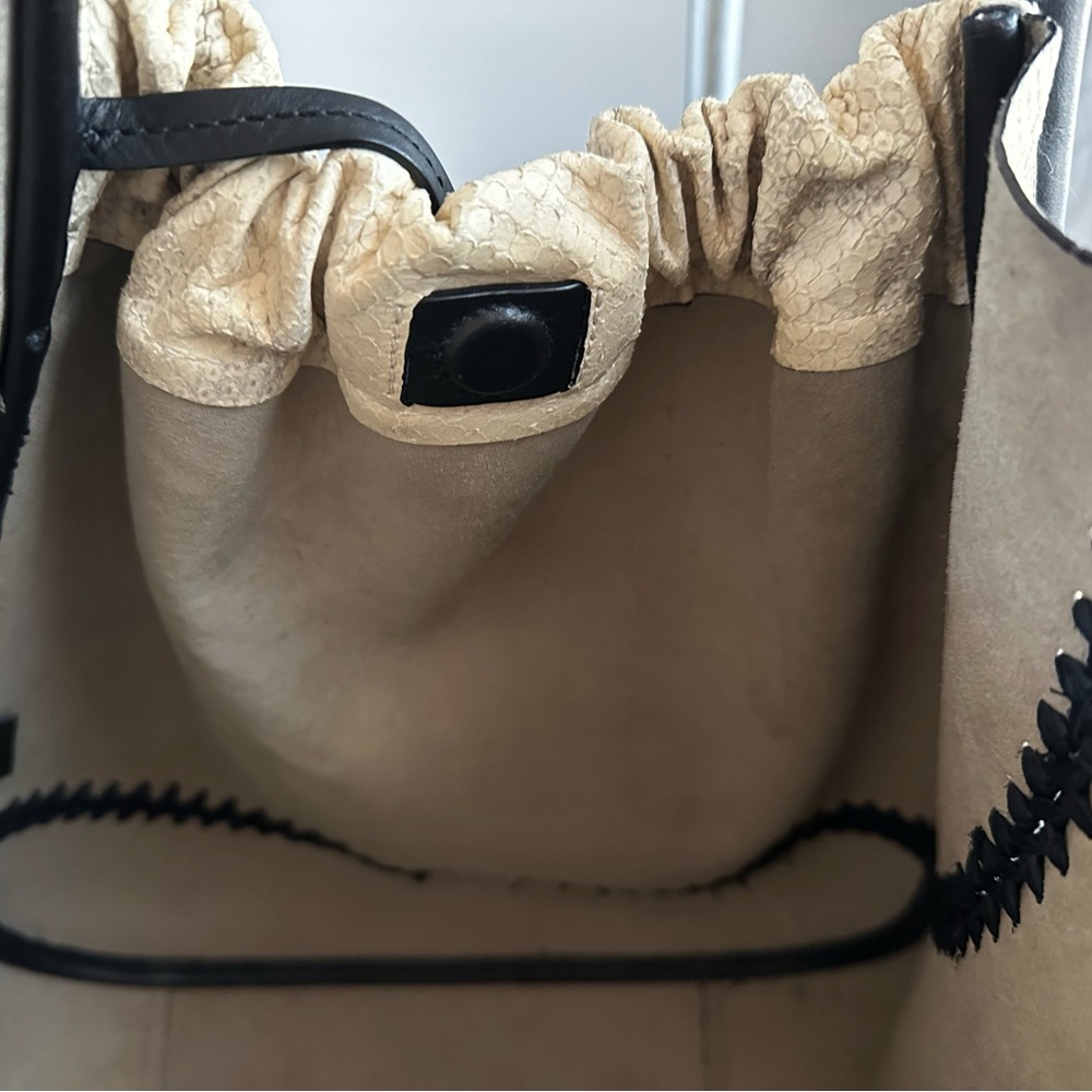 Proenza Schouler Snake Embossed XL Ruched Tote bag - Picture 8 of 11